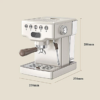Kép 4/8 - AVX EM3202SW Hófehérke Kávégép + Barista csomag + AVX 1065 kéziőrlő 