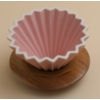 Kép 1/6 - AVX-CDC001--2 személyes kerámia dripper+fa tartó-rózsaszín