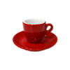 Kép 1/4 - Nuova Point Palermo Caffé 56ml csésze+tányér -piros