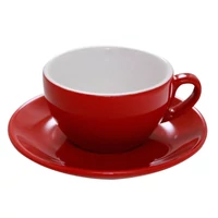 Nuova Point Palermo Cappuccino 145ml csésze+tányér - Piros