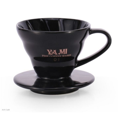 Yami V60-01 Porcelán Dripper fekete