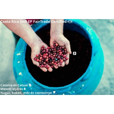 Costa Rica Fair Trade 82p Pörkölt Kávé 1000g-KS
