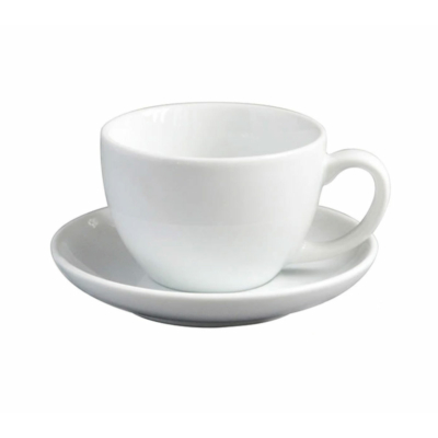 Ancap Open Cappuccino 180ml csésze+tányér -fehér