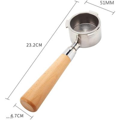 Delonghi Dedica 4011ZB 51mm-es Nyitott szűrőtartó kar Beach wood nyéllel
