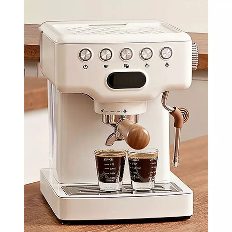 AVX EM3202SW Hófehérke Kávégép + C401W Kávéőrlő