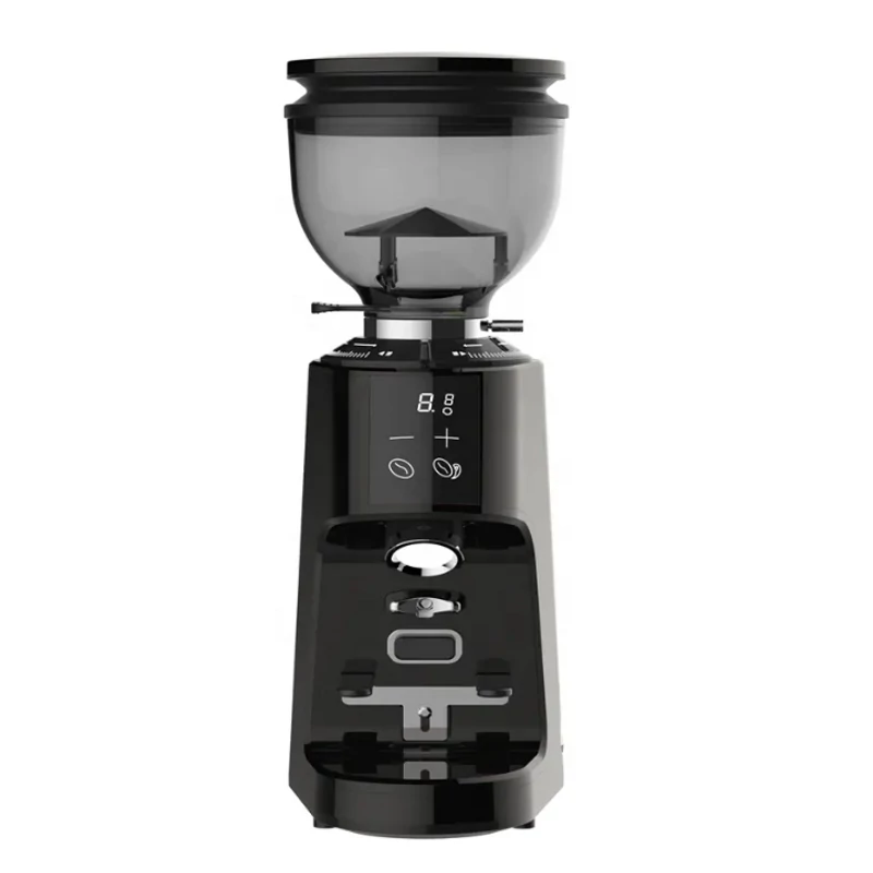 AVX CG301 64mm síktárcsás kávéőrlő pumpás babtartállyal fekete