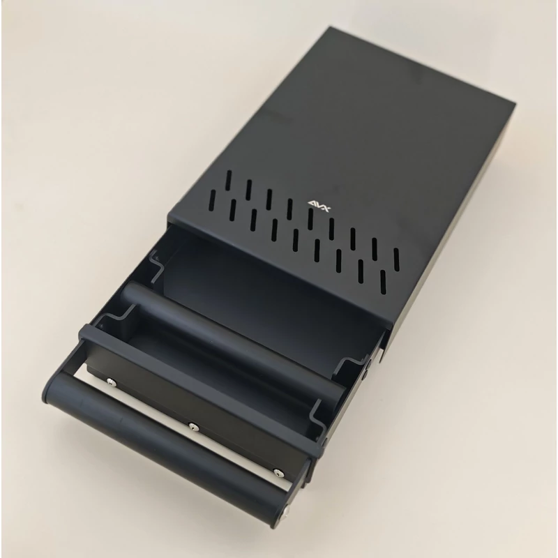 AVX HX2021 zacckiütő saválló doboz fekete 315*210*75mm