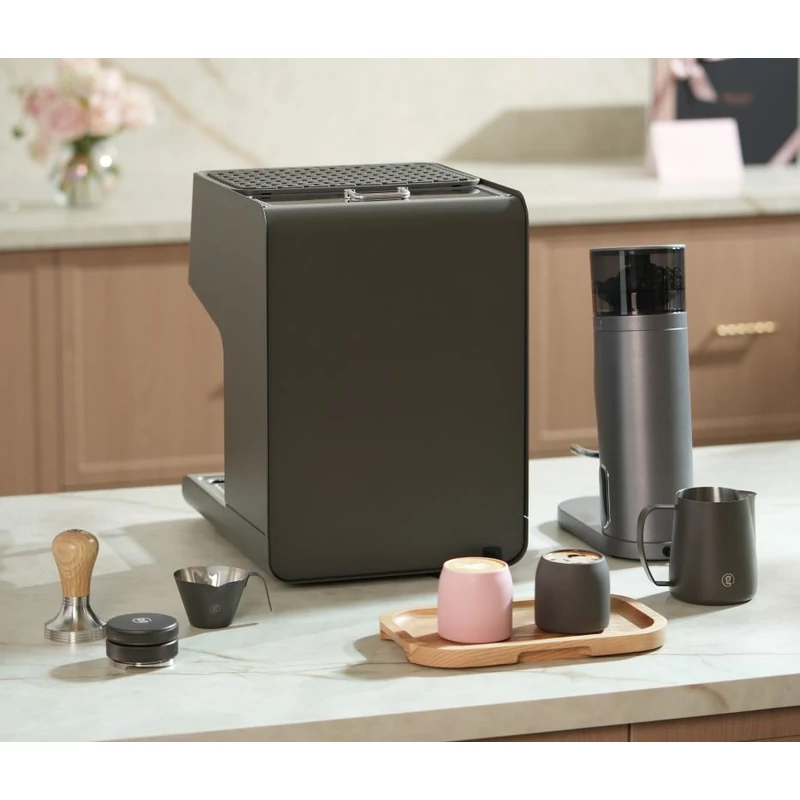 AVX Hero PRO-X Dual bojleres kávégép Szabályozható OPV-vel Fekete + DC63 Conical Red Burrs kávéőrlő Fekete