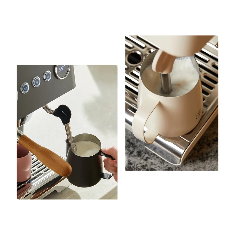 AVX Hero PRO-X Dual bojleres kávégép Szabályozható OPV-vel Fekete + DC63 Conical Red Burrs kávéőrlő Fekete