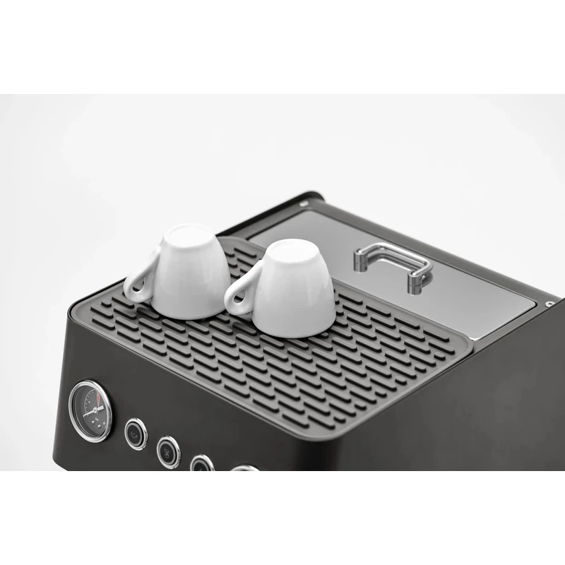 AVX Hero PRO-X Dual bojleres kávégép Szabályozható OPV-vel Fekete + DC63 Conical Red Burrs kávéőrlő Fekete