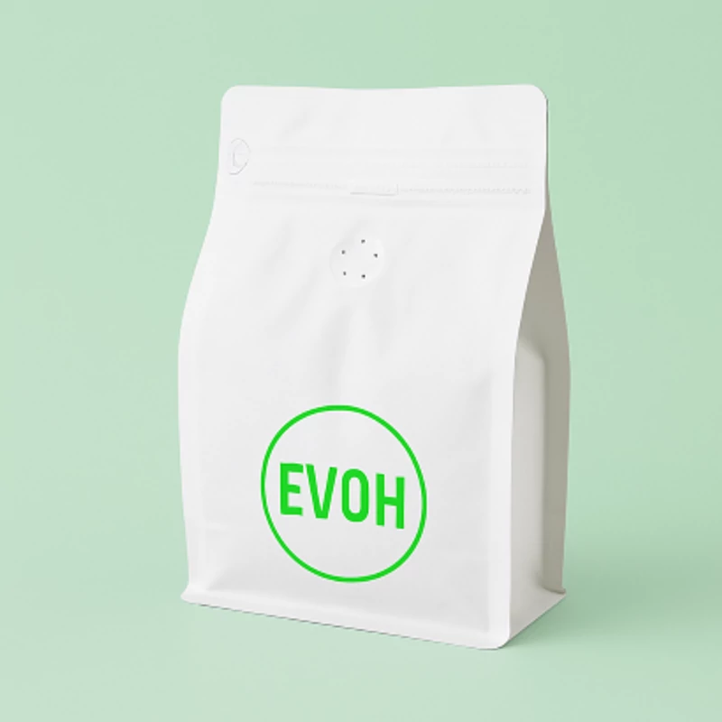 250 gr Zipzáras + Szelepes kávés zacskó-fehér, talpas EVOH