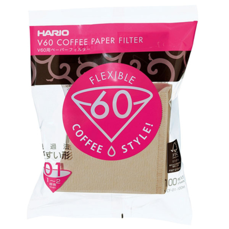 Hario V60-01 Misarashi flex filterpapir barna 100db