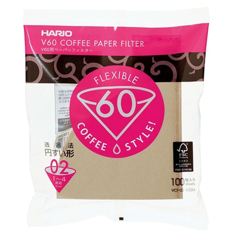 Hario V60-02 Misarashi flex filterpapir barna 100db