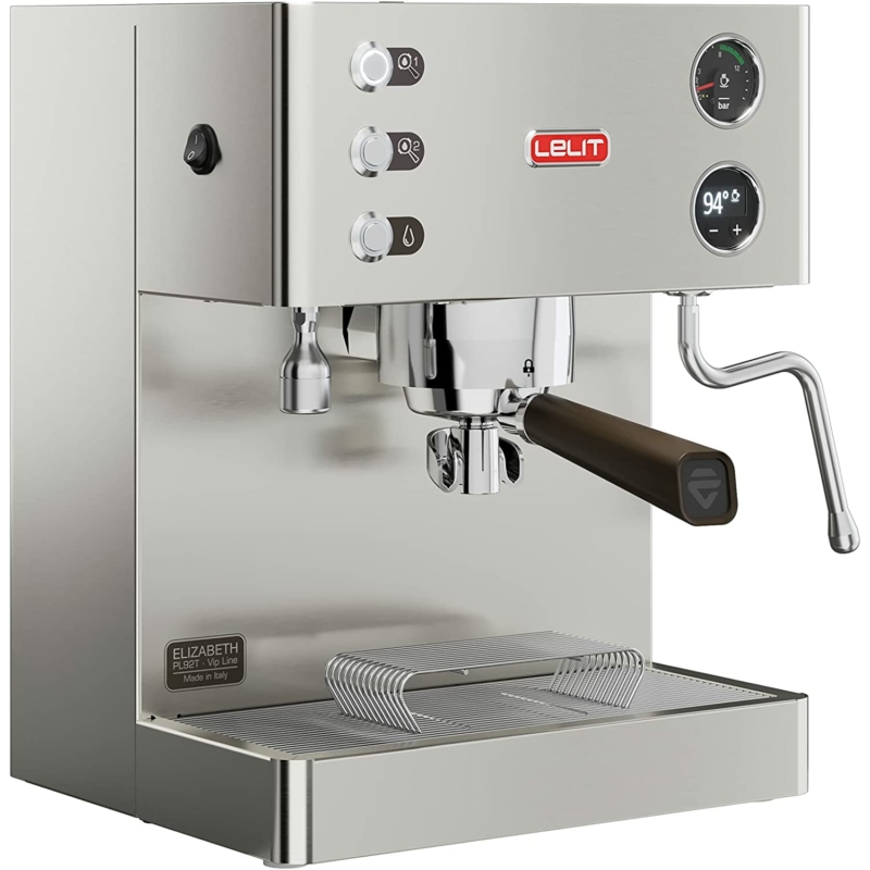 Lelit Elizabeth PL92T -2022-es verzió Dual Bojleres Kávégép + Eureka Mignon Stark Kávéőrlő 16CR Chrome-Akció!