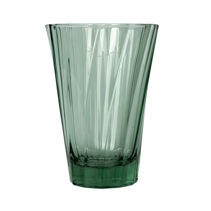 Loveramics Urban Glass 360ml Twisted Café Latte Glass-Zöld