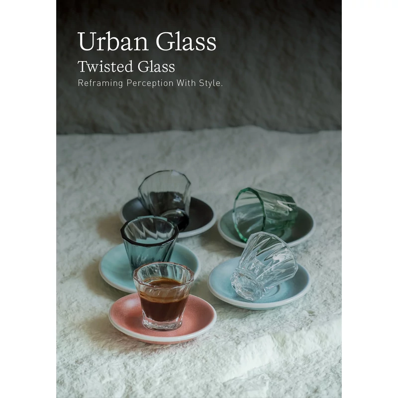 Loveramics Urban Glass 120ml Twisted Cortado Glass-Átlátszó