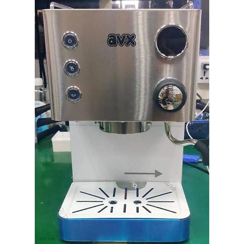 AVX DB1 Dual bojleres kávégép + OPV 9 BAR + Eureka Mignon Specialitá 16CR Kávéőrlő-fekete + Pumpás babtartály