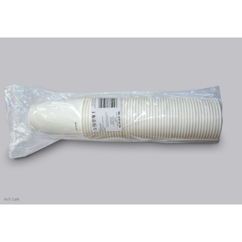 1000db Színes 10oz-300/250ml-es papír pohár + Műanyag tető 80mm fehér