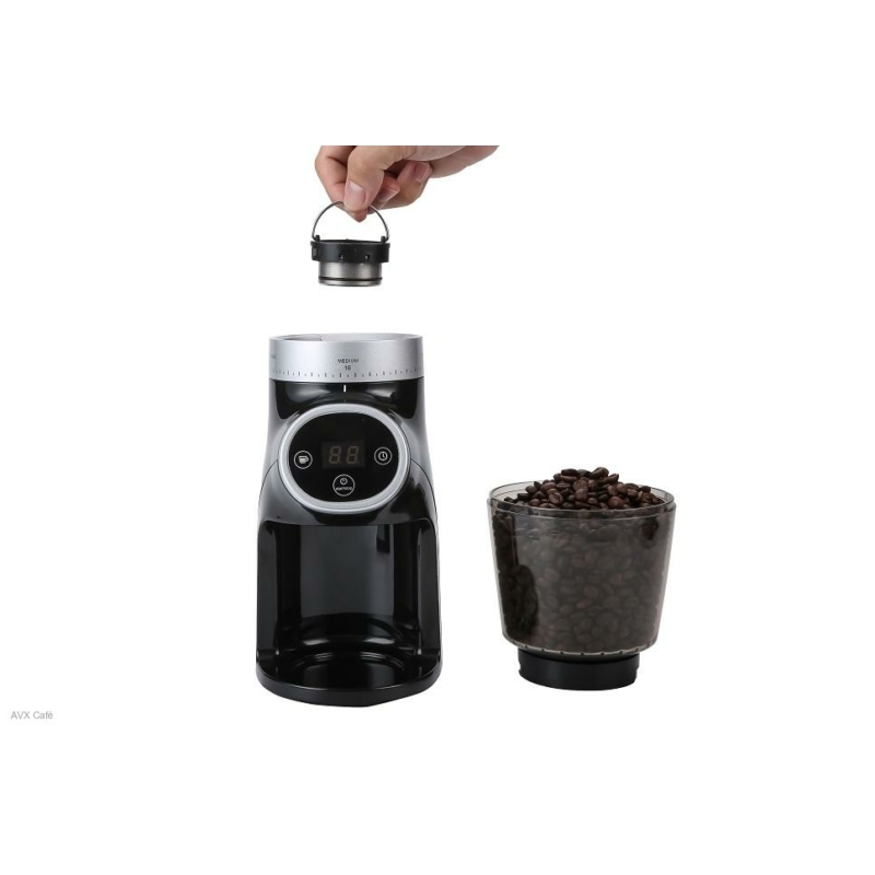 AVX CG1 kávéőrlő + AVX Mokka 3 Indukciós kávéfőző