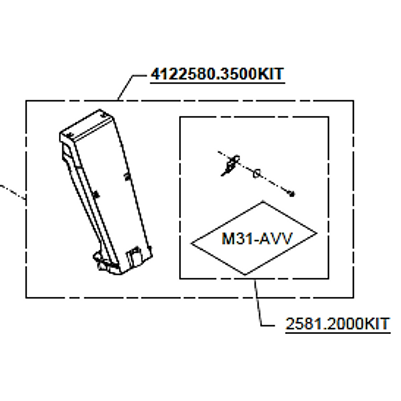 Eureka Atom 65/75  4122580.3500KIT kifolyó rész komplett